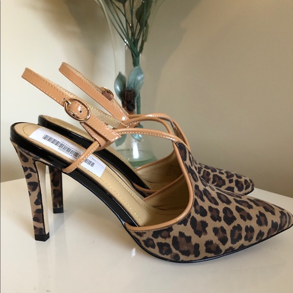 Florsheim Shoes - Zizi Leather Animal Print Pointy Toe Shoes